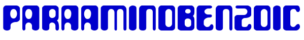 ParaAminobenzoic 字体