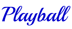 Playball 字体