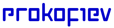 Prokofiev 字体