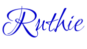 Ruthie 字体