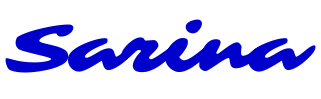 Sarina 字体