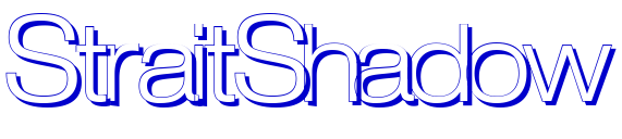 StraitShadow 字体