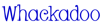 Whackadoo 字体