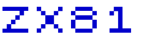 ZX81 字体