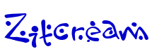 Zitcream 字体